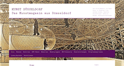 Desktop Screenshot of kunstduesseldorf.de